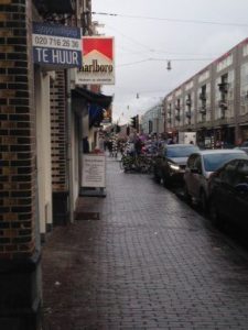 Winkelpand te huur op de Kinkerstraat (Foto:  Doortje Smithuijsen)